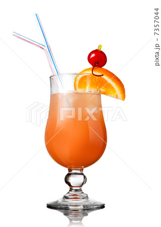 orange cocktail isolated on white orange cocktail isolated on white 7357044
