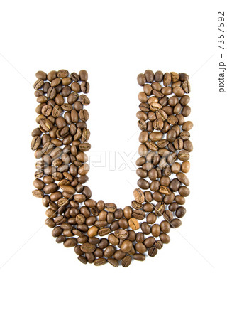 coffee letter isolated on white 7357592