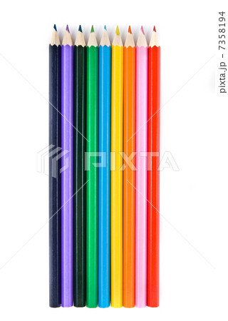 color pencils isolated on white color pencils isolated on white 7358194