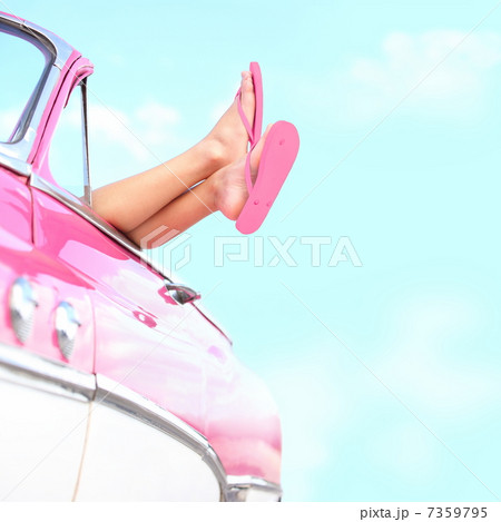 Summer fun vintage car 7359795