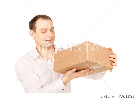 businessman with parcel 7361885