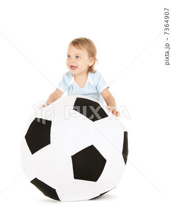 baby boy with soccer ball baby boy with soccer ball 7364907