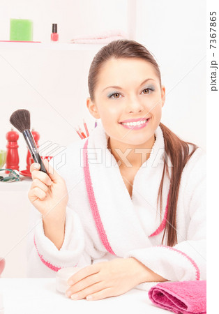 lovely woman with brush lovely woman with brush 7367865