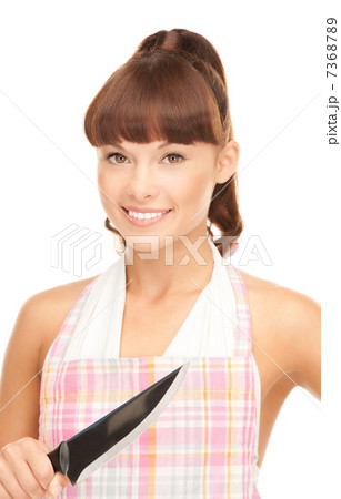 housewife with big knife housewife with big knife 7368789