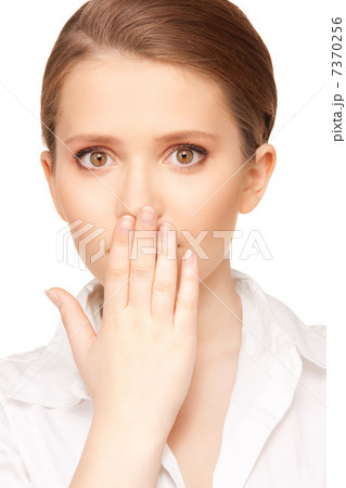hand over mouth hand over mouth 7370256