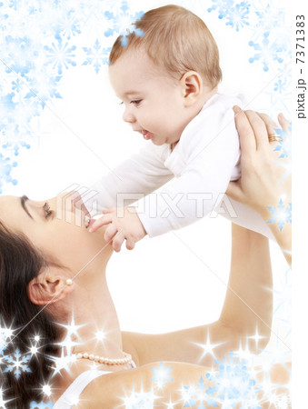 happy mother with baby boy 7371383