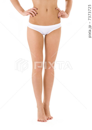healthy legs in white bikini panties 7373725