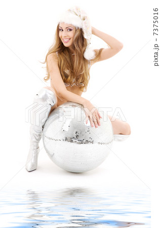 sexy santa helper with big disco ball sexy santa helper with big disco ball 7375016