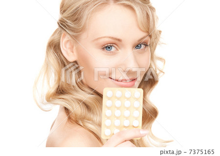 young woman with pills 7375165