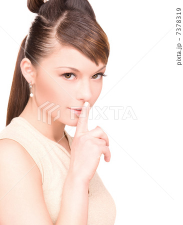 finger on lips finger on lips 7378319