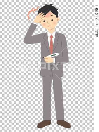 熱のある男性 7384963