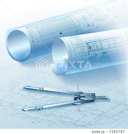 Architectural background. Part of architectural project, architectural plan, technical project Architectural background. Part of architectural project, architectural plan, technical project 7385787