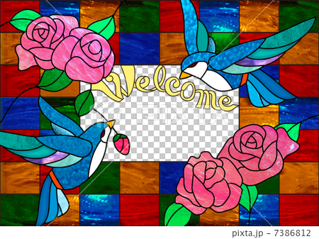 鳥とバラ-Welcome 鳥とバラ-Welcome 7386812