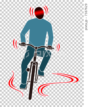道交法違反自転車の飲酒運転のイラスト素材 [7387629] - PIXTA