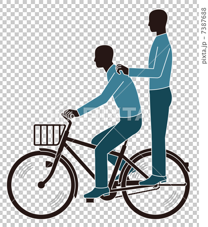 道交法違反の二人乗り自転車 7387688
