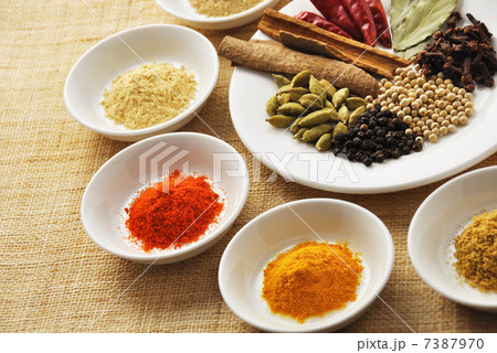 インド料理の基本スパイス 7387970