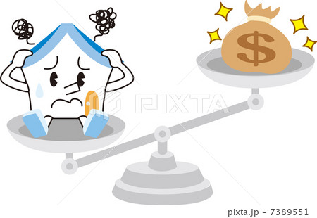 不動産売買のイラスト素材