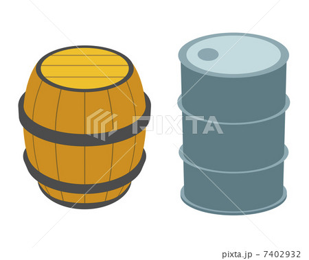 樽とドラム缶のイラスト素材
