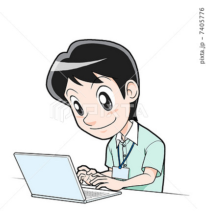 パソコンで仕事 ビジネスマン パソコンで仕事 ビジネスマン 7405776