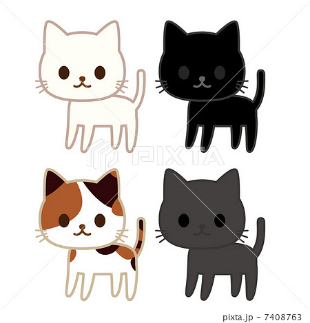 ねこ　４種類 7408763