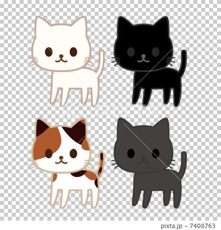 ねこ　４種類 7408763