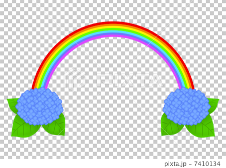 アジサイと虹の橋 7410134