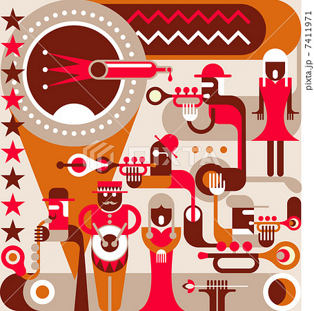 The Jazz Bandのイラスト素材