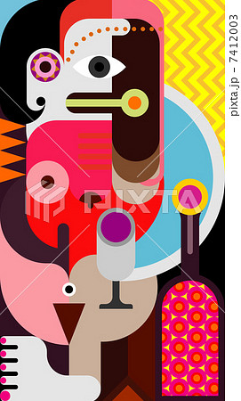 Abstract portrait of a woman 7412003