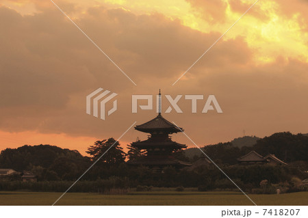 法輪寺の夕景 7418207