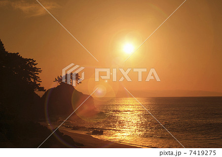 桂浜の日の出 7419275