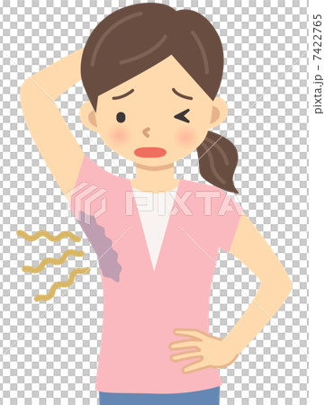 女性のワキ汗 女性のワキ汗 7422765