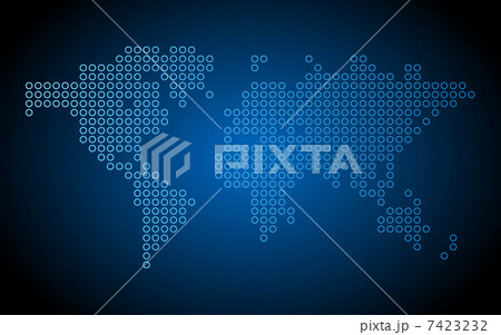Dotted world map 7423232