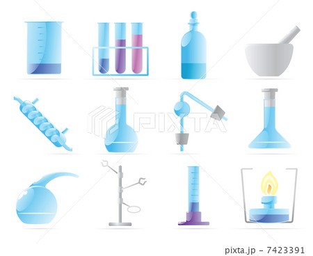 Icons for chemical lab 7423391