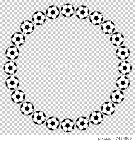 サッカーボールのフレーム 7424969