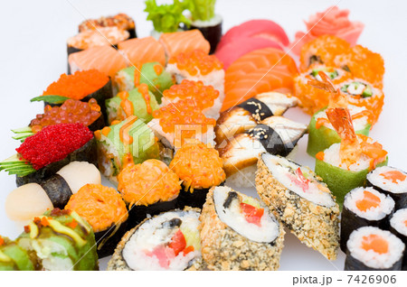 sushi and sashimi set 7426906