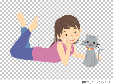 ネコと女性 7427303