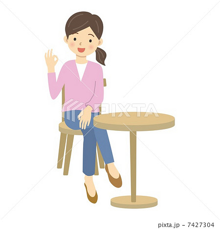 OKする女性 7427304