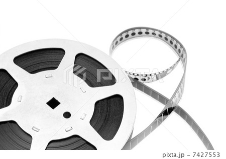 Old film strip isolated on white background 7427553