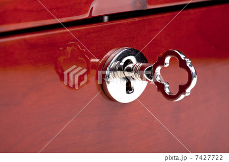 small key in keyhole 7427722