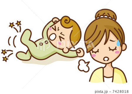 育児に疲れるママ 育児に疲れるママ 7428018