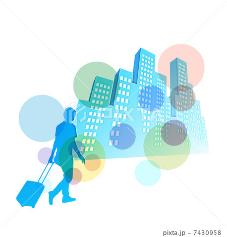 都会と旅行者 7430958