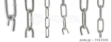 Chain isolated.High resolution image 7433500