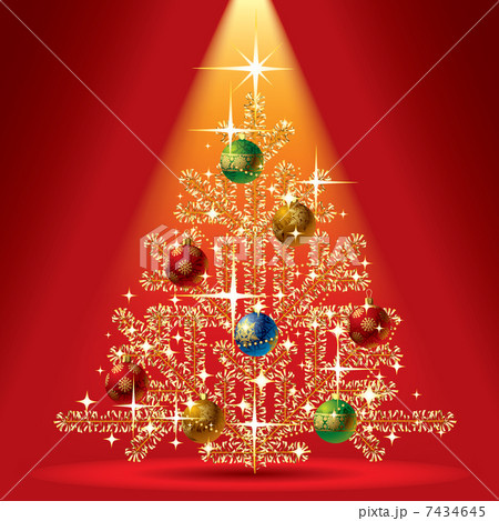 Gold Christmas tree Gold Christmas tree 7434645