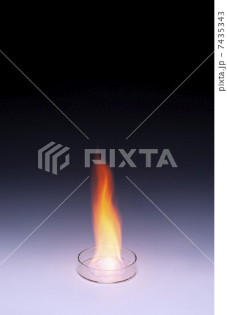 メタンハイドレート燃焼 イメージ素材 新エネルギー メタンハイドレート燃焼 イメージ素材 新エネルギー 7435343