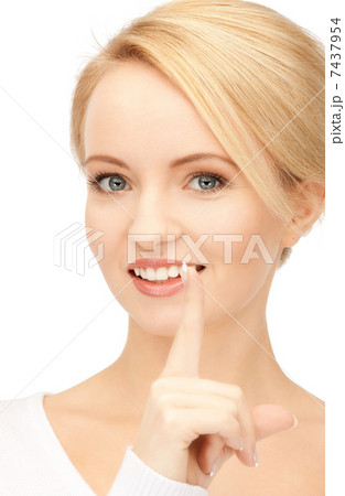 finger on lips finger on lips 7437954