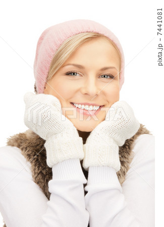 beautiful woman in winter hat beautiful woman in winter hat 7441081
