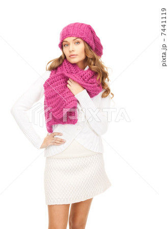 beautiful woman in winter hat beautiful woman in winter hat 7441119