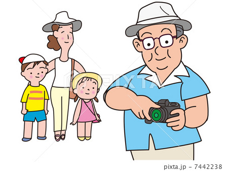 夏休みの家族旅行 7442238