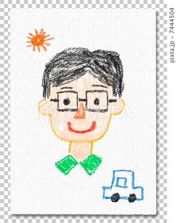 お父さんの似顔絵 7444504