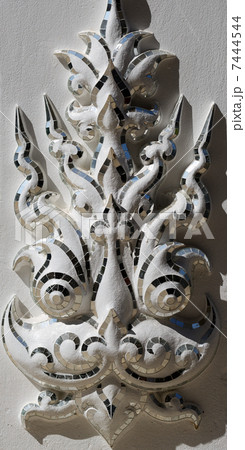 Asian sculpture of the deity face close-up of the White Temple i 7444544